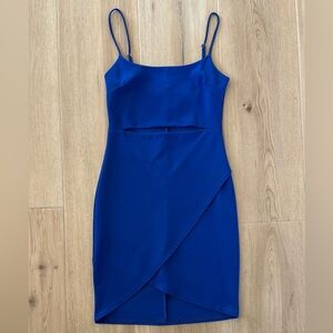 Lulus Cobalt Blue Cut-Out Dress Size S